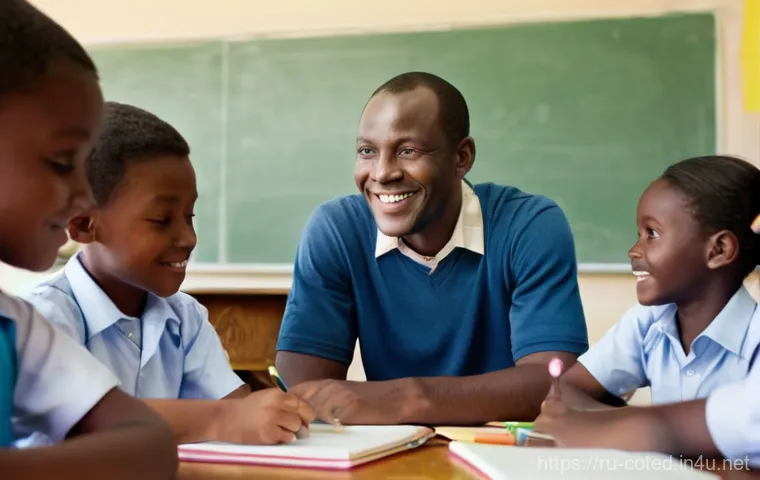 코트디부아르 초등교육과 문맹률 - A hopeful scene of a young Ivorian girl, around 10-12 years old, diligently studying outdoors in a r...