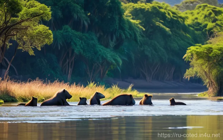 코트디부아르 코모에 국립공원 - **"A breathtaking panoramic view of Comoé National Park during the dry season, showcasing the dramat...